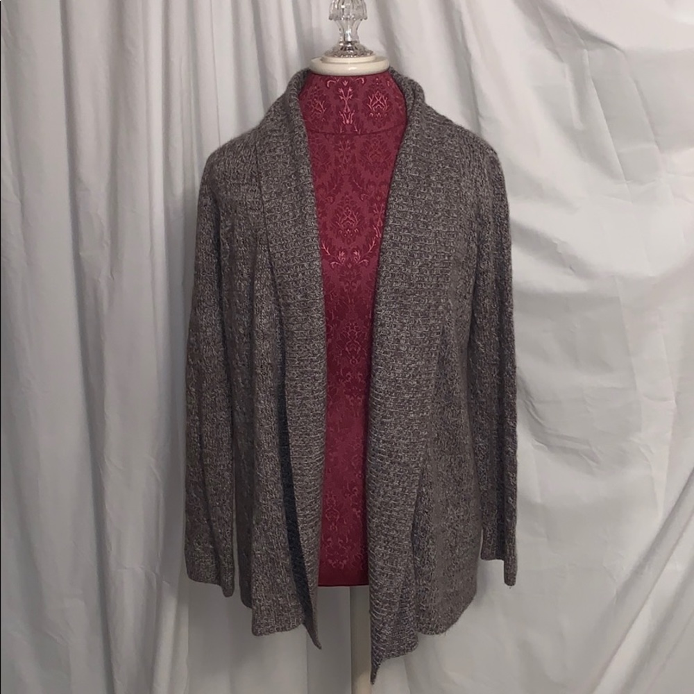 Gray cardigan style sweater size medium